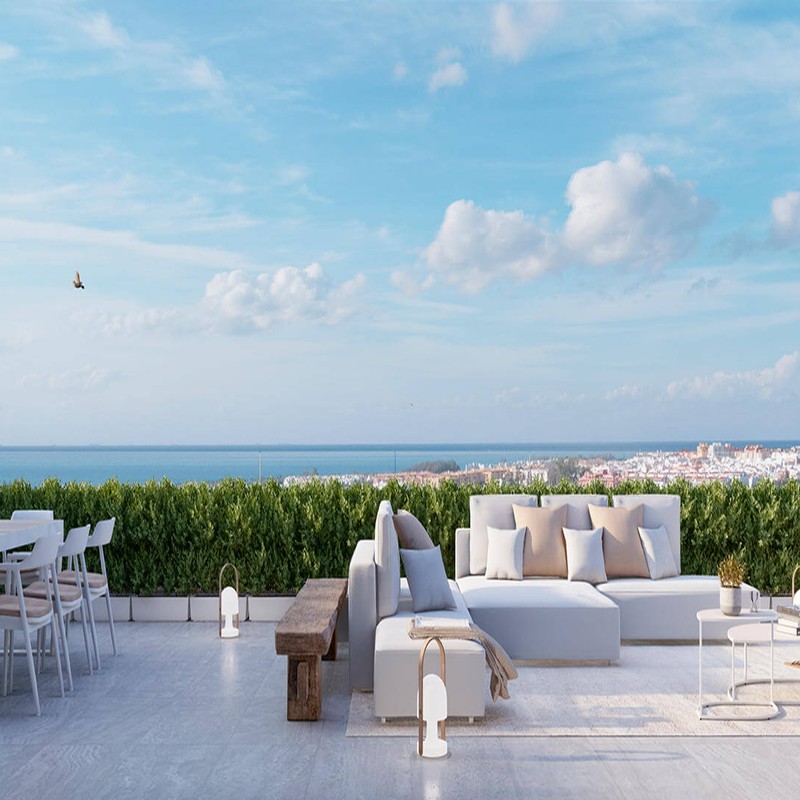 Wspaniały widok na morze w elitarnym kompleksie w Marbelli