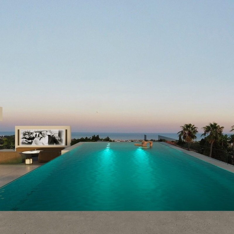 Luksusowy zakątek z prywatnym kinem i basenem na dachu