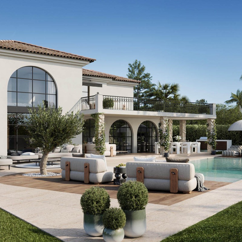 Klasyczna willa w sąsiedztwie pola golfowego