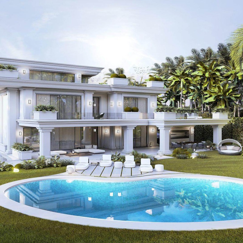 Gustowna, nowoczesna willa z uprzywilejowanym widokiem na morze