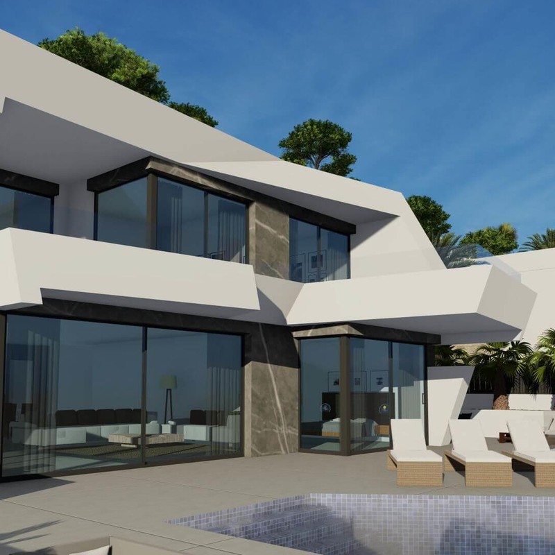 Stylowa willa z niesamowitymi widokami na morze w Calpe