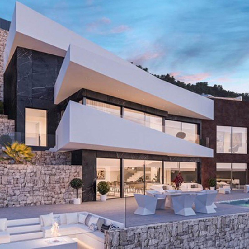 Nowoczesna willa o dynamicznej architekturze na Costa Blanca