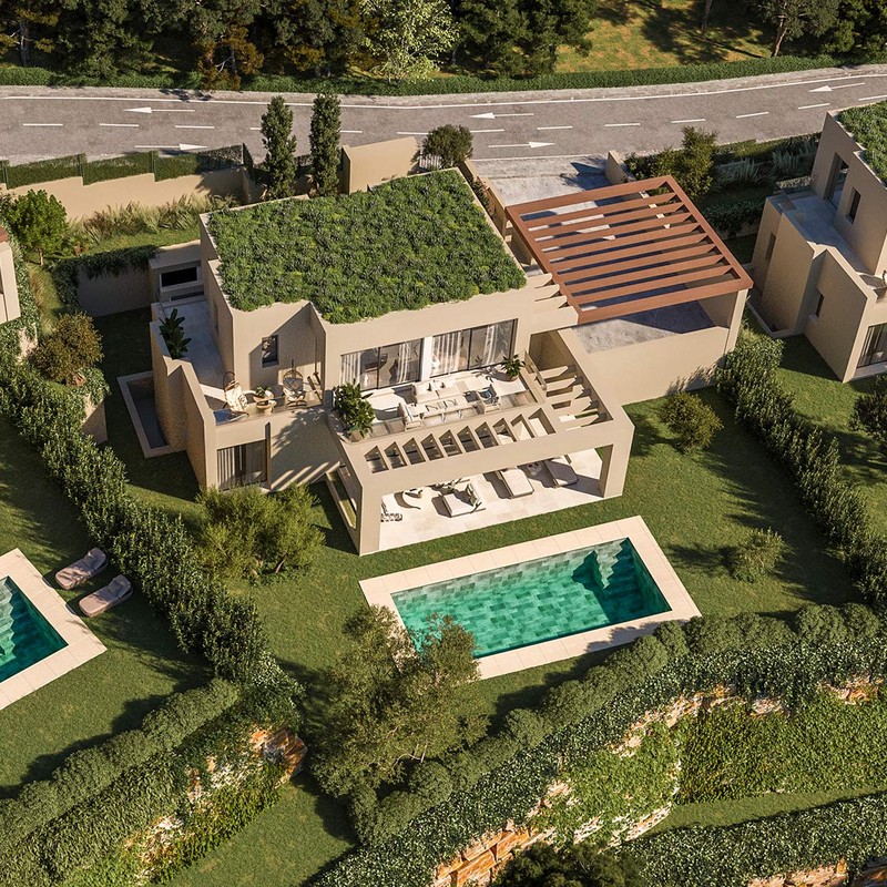 Stylowa i innowacyjna willa na zboczach Marbelli z panoramicznymi widokami na morze