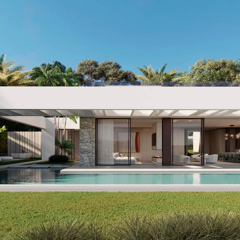 Designerska willa zlokalizowana w pierwszej linii golfa