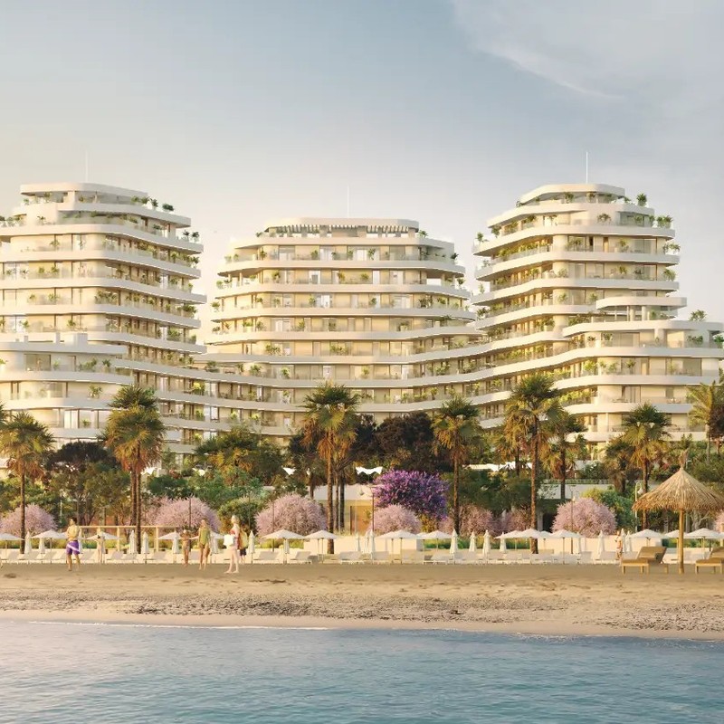 Apartament klasy premium z widokiem na morze w pierwszej linii brzegowej Malagi
